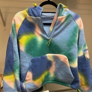 Outdoor voices fleece half zip hoodie